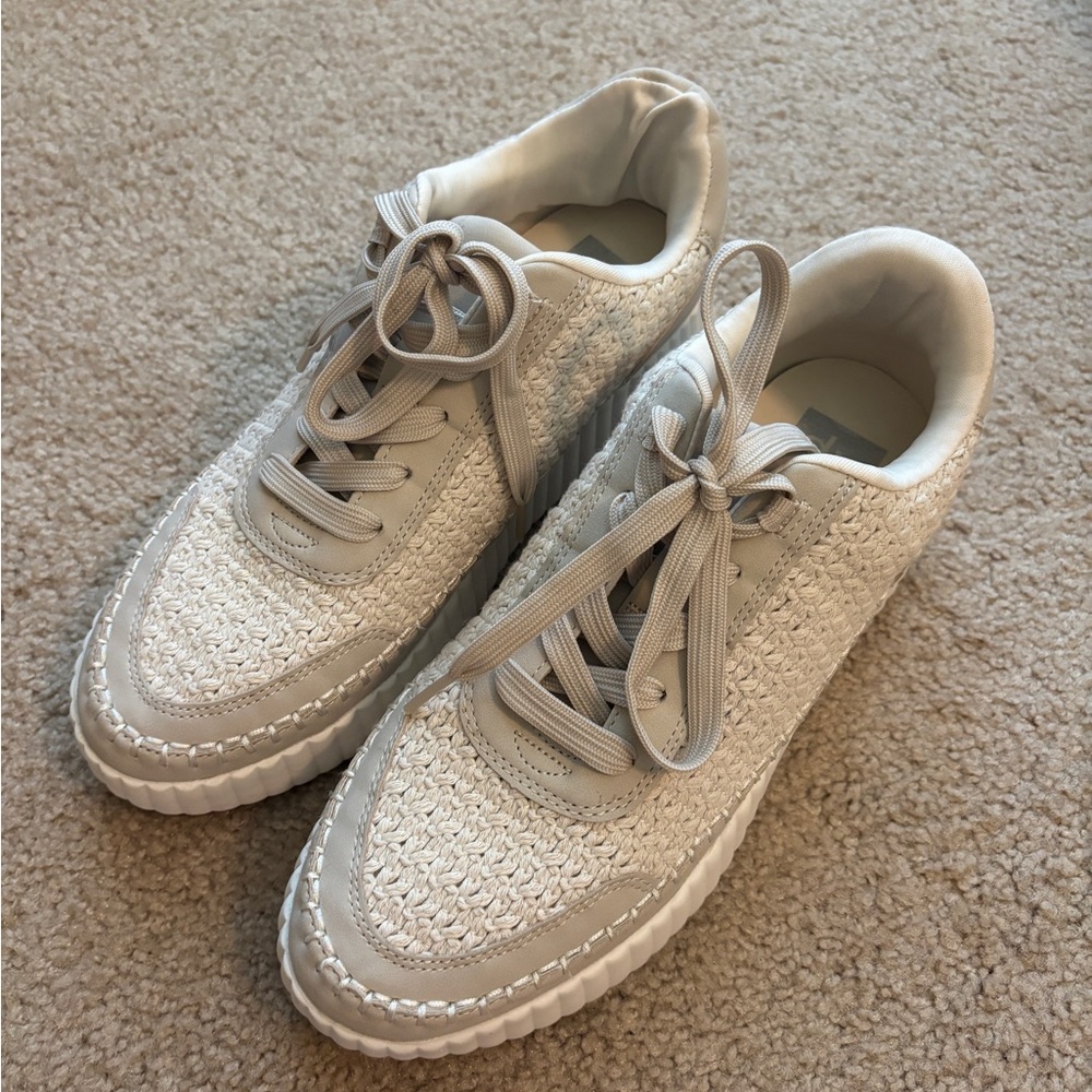 Dolce Vita White Cream Sneakers